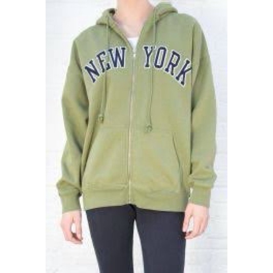 Brandy Melville New York Matcha Green Carla Hoodie