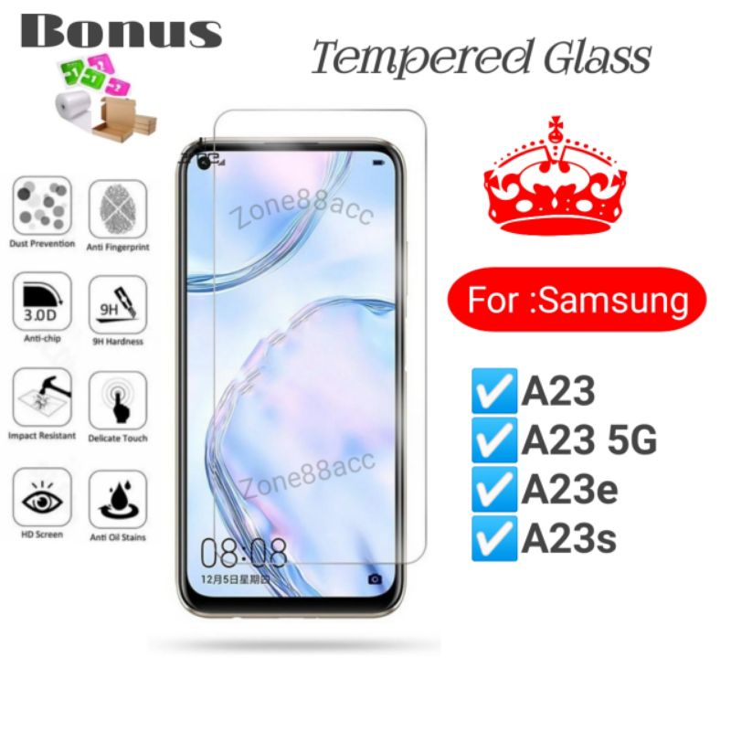 Antigores Tempered glass screen guard protector Samsung A23 e s 5G A23e A23s TG Bening Antiblue Spy Blue light Full Garskin Lensa Lens Pelindung Layar Kamera ceramic kaca