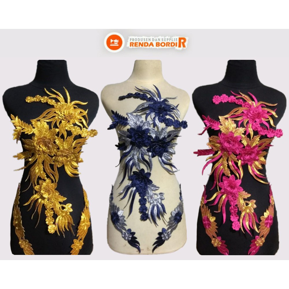 Renda Bordir Burung Cendrawasih