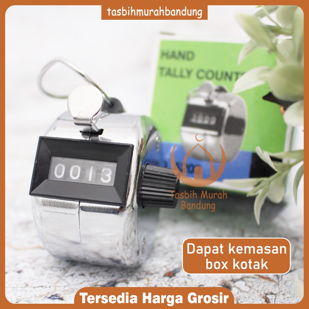 Tasbih Manual Stainless Nikel / Alat Hitung Pengunjung Mall