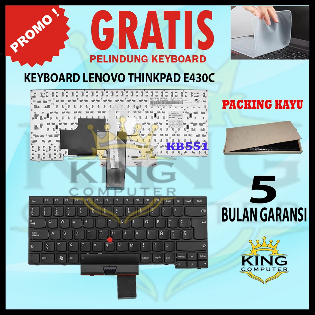 Keyboard Lenovo Thinkpad E330 E335 E430 E435 FREE KEYBOARD PROTEKTOR