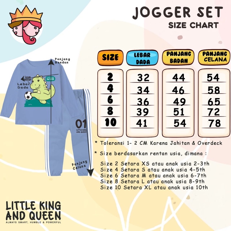 Setelan Joger Sporty Little King