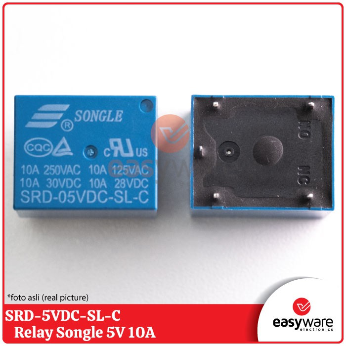 Relay 5V 5 Pin Songle SRD-5VDC-SL-C 5V DC 10A Relay Songle Original