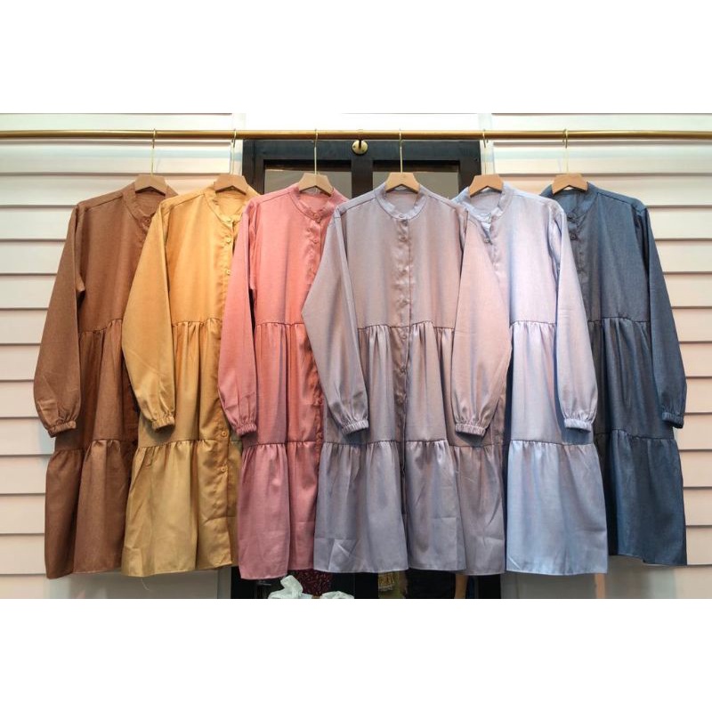 NL111 Atasan tunik cantik wanita terbaru cotton madinah premium lembut by angki