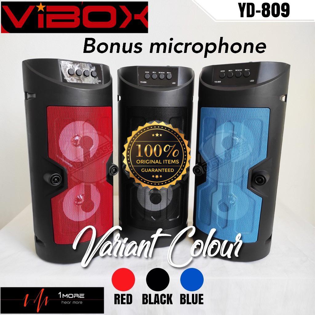 speaker bluetooth YD-806 &amp; YD-809 FREE MIC speaker aktif portabel termurah big bass bonus mic