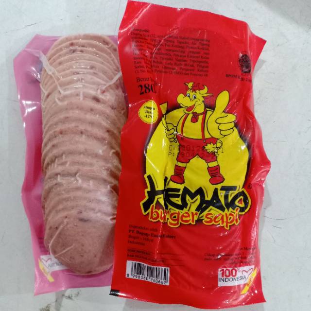 

HEMATO burger sapi 20s 280gr