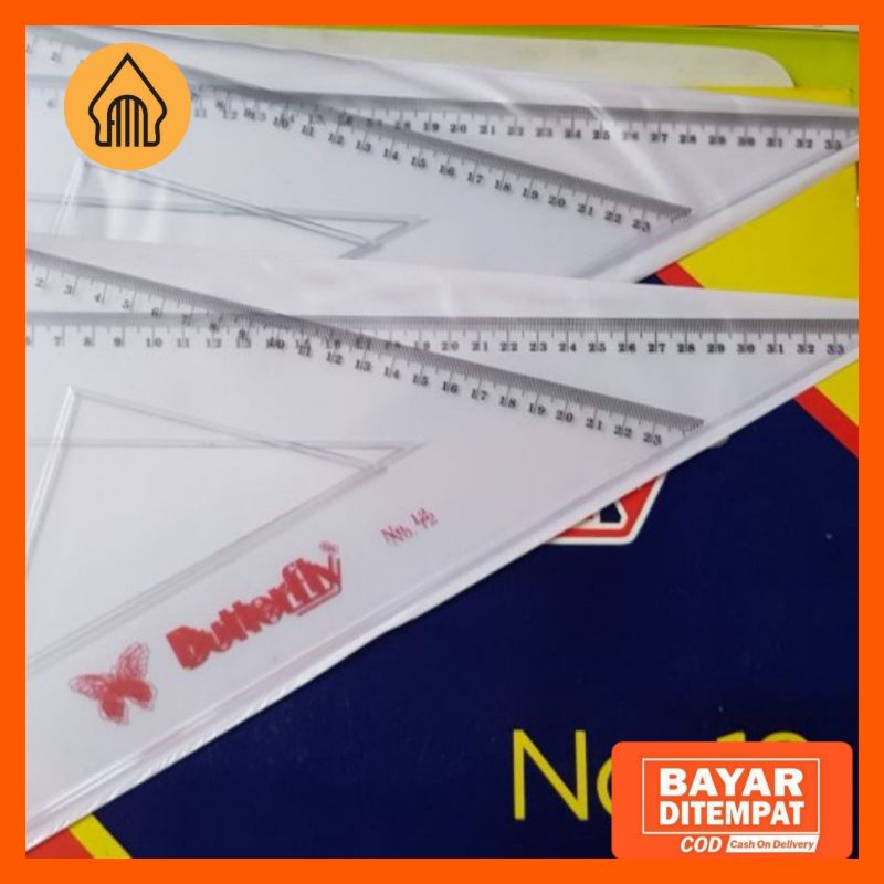 

Penggaris segitiga butterfly no 12 Butterfly