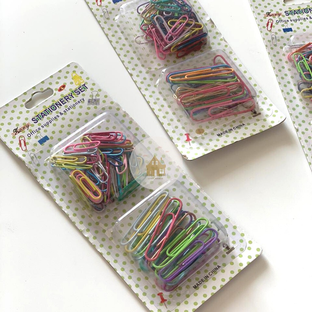 

Paper Clip Kertas Warna - Warni ( mix size )