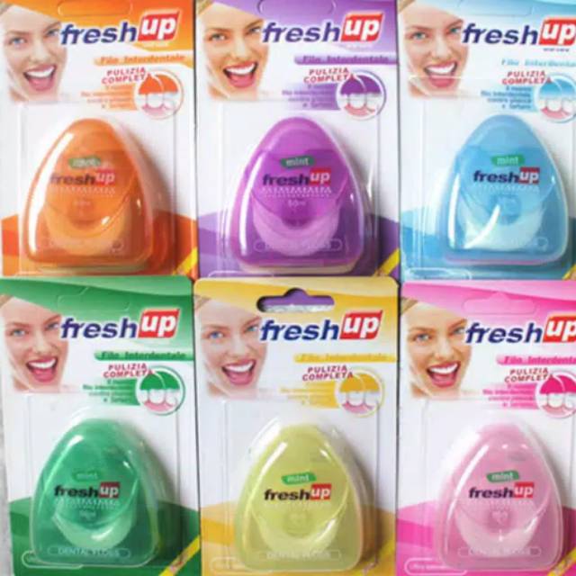 Dental Floss Benang Gigi Mint 50m 50meter FRESH UP