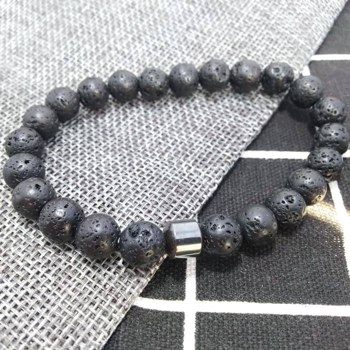 COD GELANG PRIA NATURE STONE BEADS BRACELETS EXCLUSIVE HANDMADE WB006