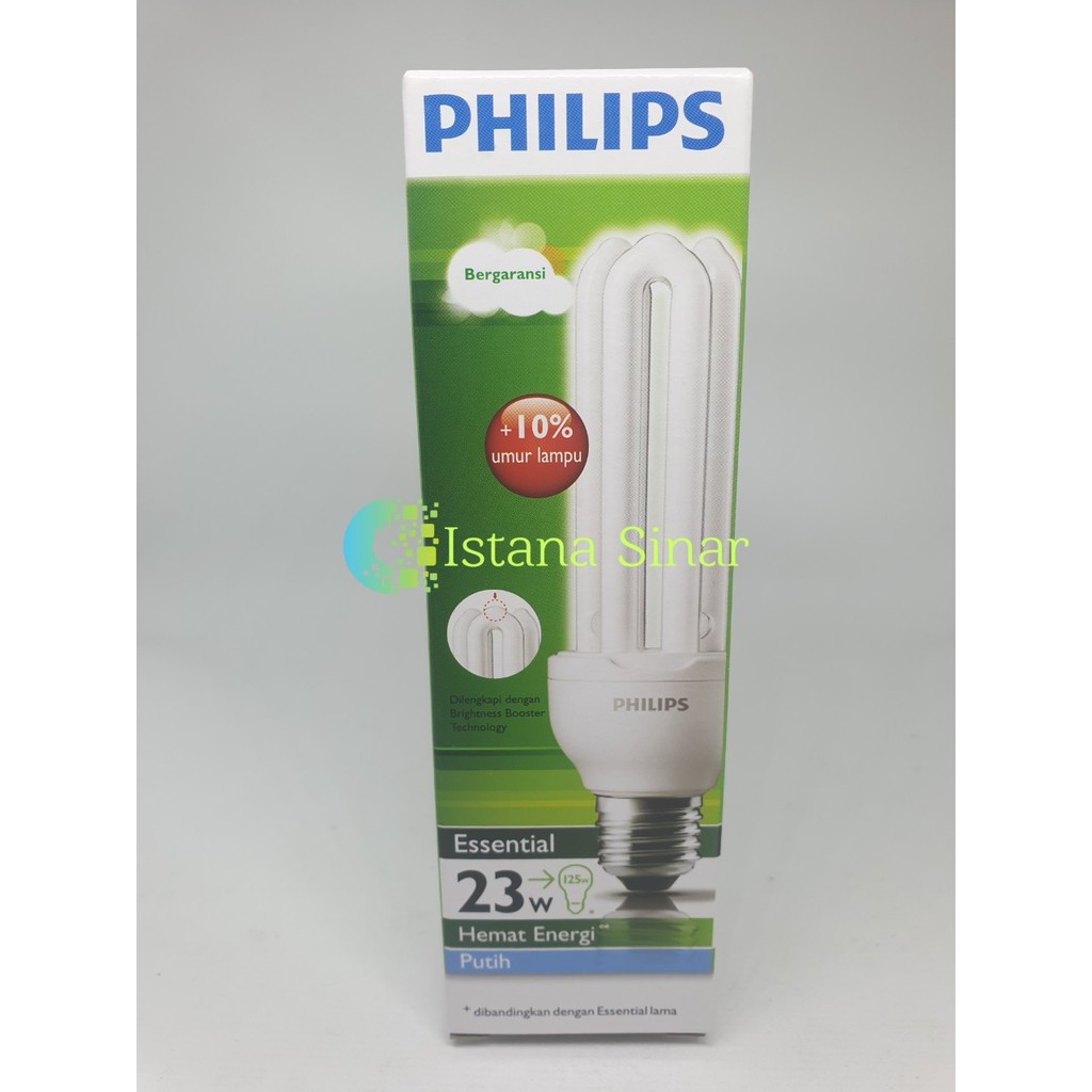 Philips esential 23 watt / philips hijau bagus