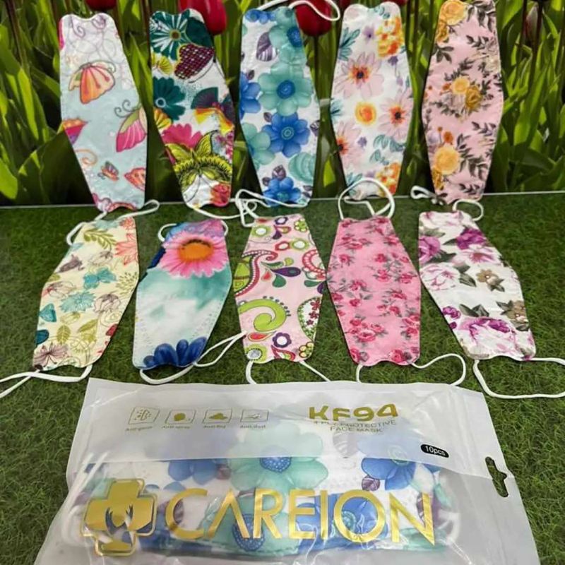 Masker KF94 motif Bunga
