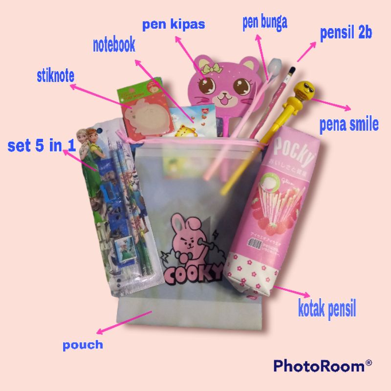 

PAKET ALAT TULIS 12in 1 KARAKTER LUCU/STATIONERY SET