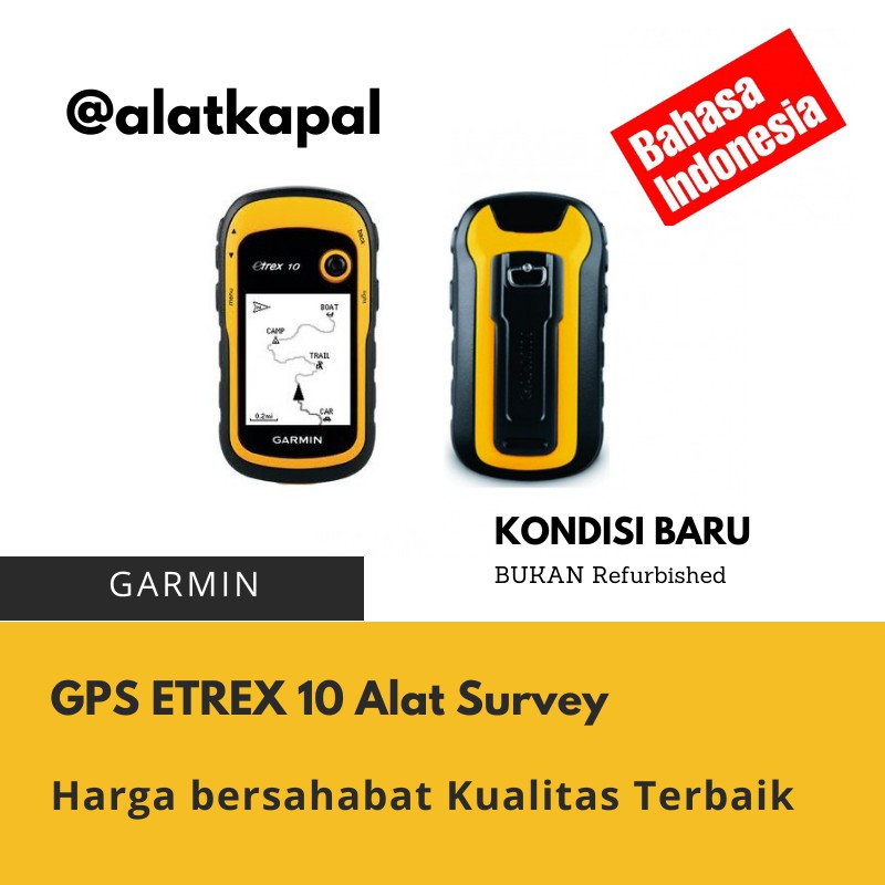 Garmin GPS Etrex 10 Alat Survey Bahasa Indonesia