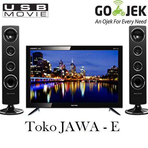 Spesial POLYTRON PLD24T8511 LED TV Layar 24 inch  Plus Speaker Suara MANTAP JIWA Limited