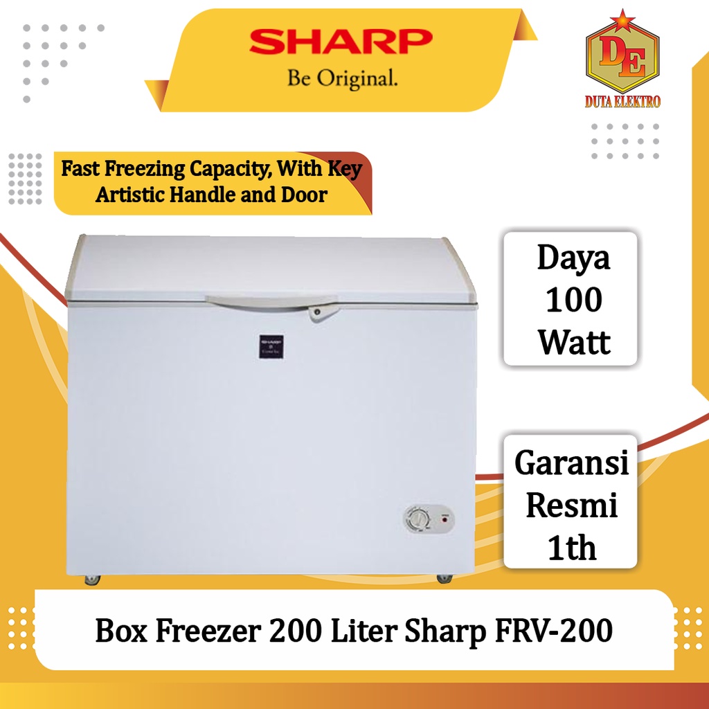 Box Freezer Sharp FRV 200 Chest Freezer 200 Liter