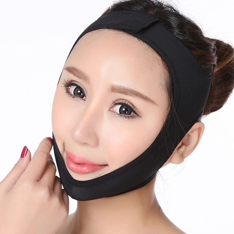 [Face V Shaper Face Lifting Slimming Belt][ Facial Cheek V Shape Lift Up Thin Mask Strap ][ Face Line Smooth Breathable Bandage ]