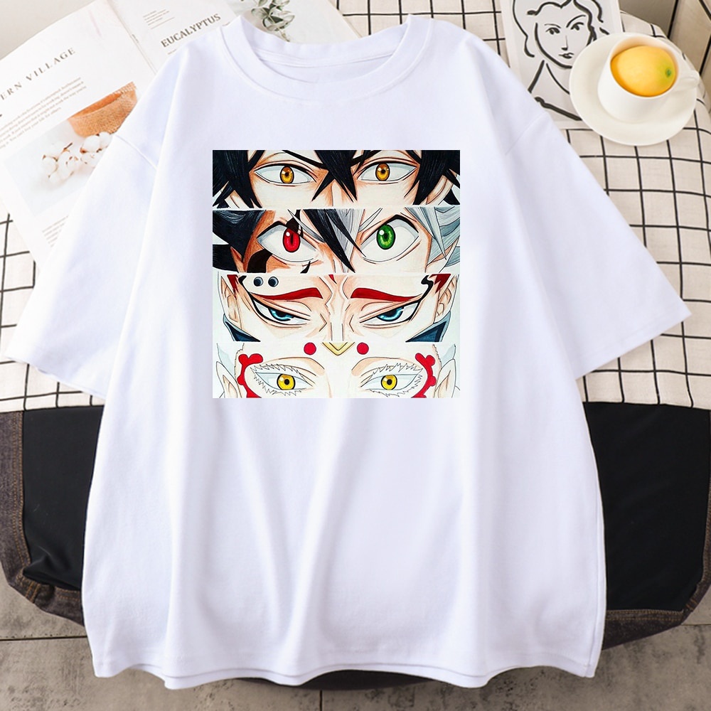 Kaos Black Clover - Kaos Gambar Mata Black Clover T shirt