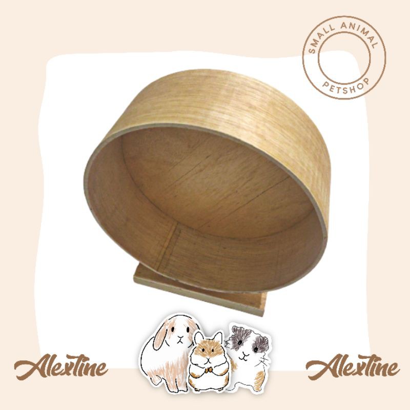Wooden Wheel Syrian Diameter 28cm | Alextine Small Pets