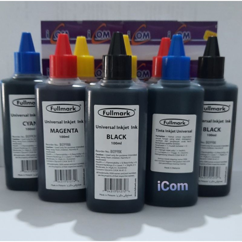 Tinta Kuning Fullmark Original Botol 100ml Universal