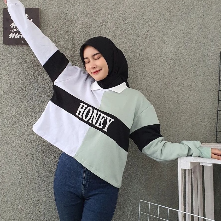 Pro - Honey Colar Crop - Crop Wanita Terbaru