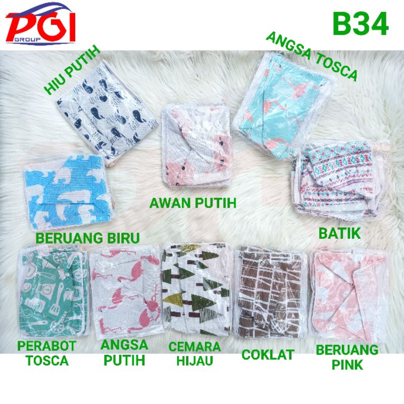 B ( B00034 ) KOTAK GANTUNGAN 3 SEKAT KAIN KANVAS KOREA / HARGA GROSIR