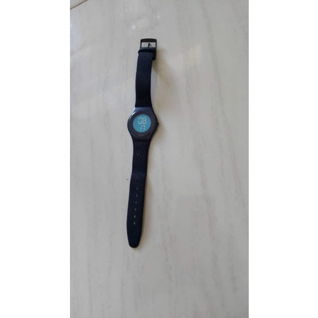 swatch led sporty original strap kulit masi ori bawaan mulus 90%