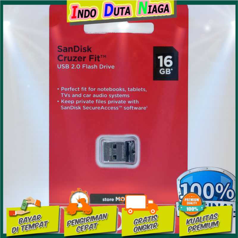 IDN TECH - SanDisk Cruzer Fit USB Flash Drive - SDCZ33-G35