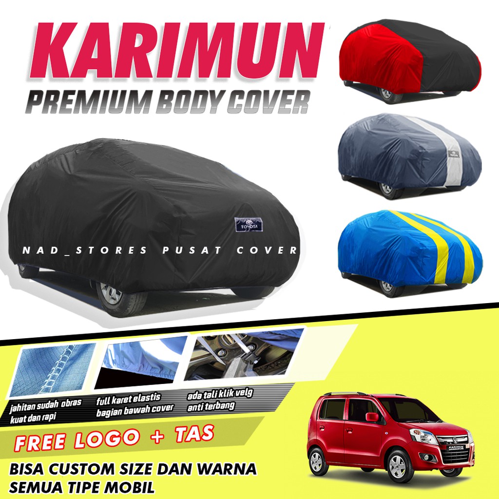 Body Cover Mobil Wagon r Sarung Mobil karimun wagon r karimun estilo katana jimny katana Estilo