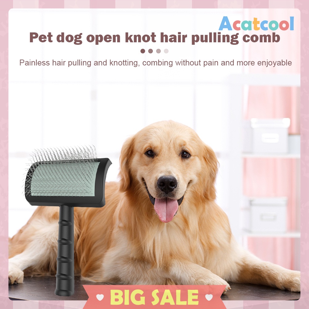 Pet Grooming Comb Shedding Needle Brush Dog Cat Loose Undercoat Dematting