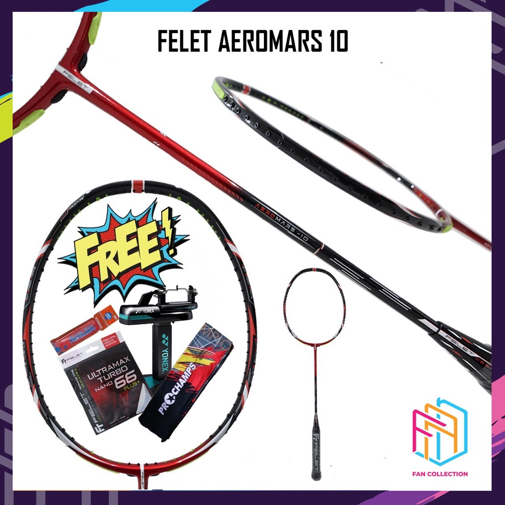 FELET AEROMARS 10 / FT AEROMARS 10 RAKET BADMINTON ORIGINAL