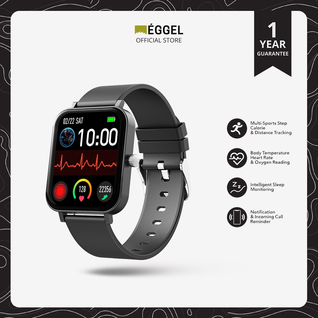 eggel tempo 3 full touch screen smartwatch   smart watch   band