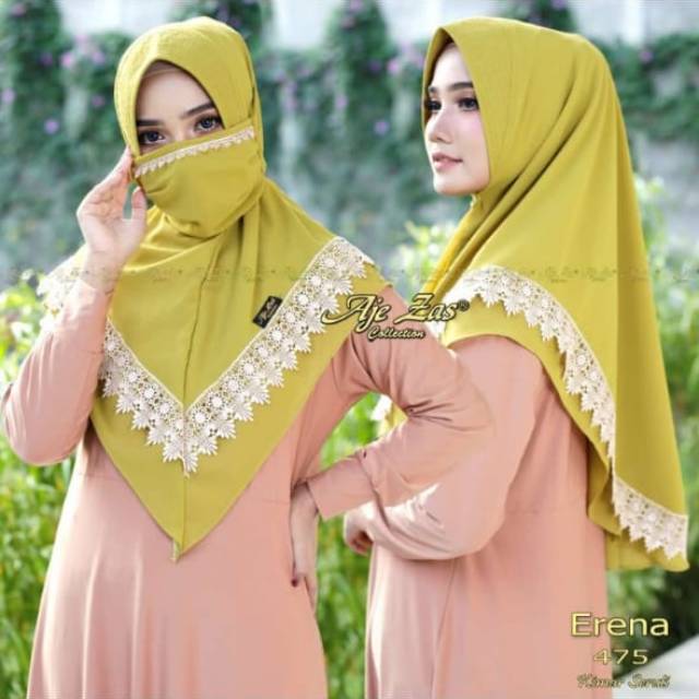 Erena Aje Zas / khimar branded / khimar cerutty