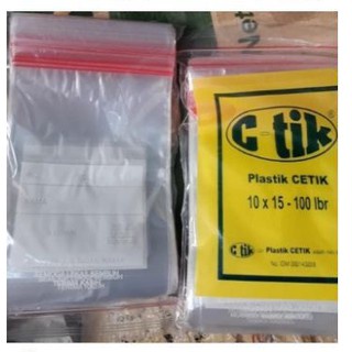 KLIP PLASTIK OBAT 10X15CM PER PAK