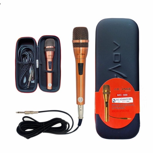 Mic Advance Microphone Kabel Karaoke 888 Super Body Besi