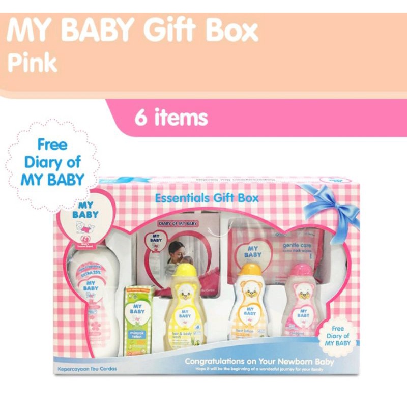 GIFT BOX ZWITSAL | MY BABY Natural Essential Gift Set Box Paket Kelahiran | Kado Kelahiran Bayi | GIFT BOX