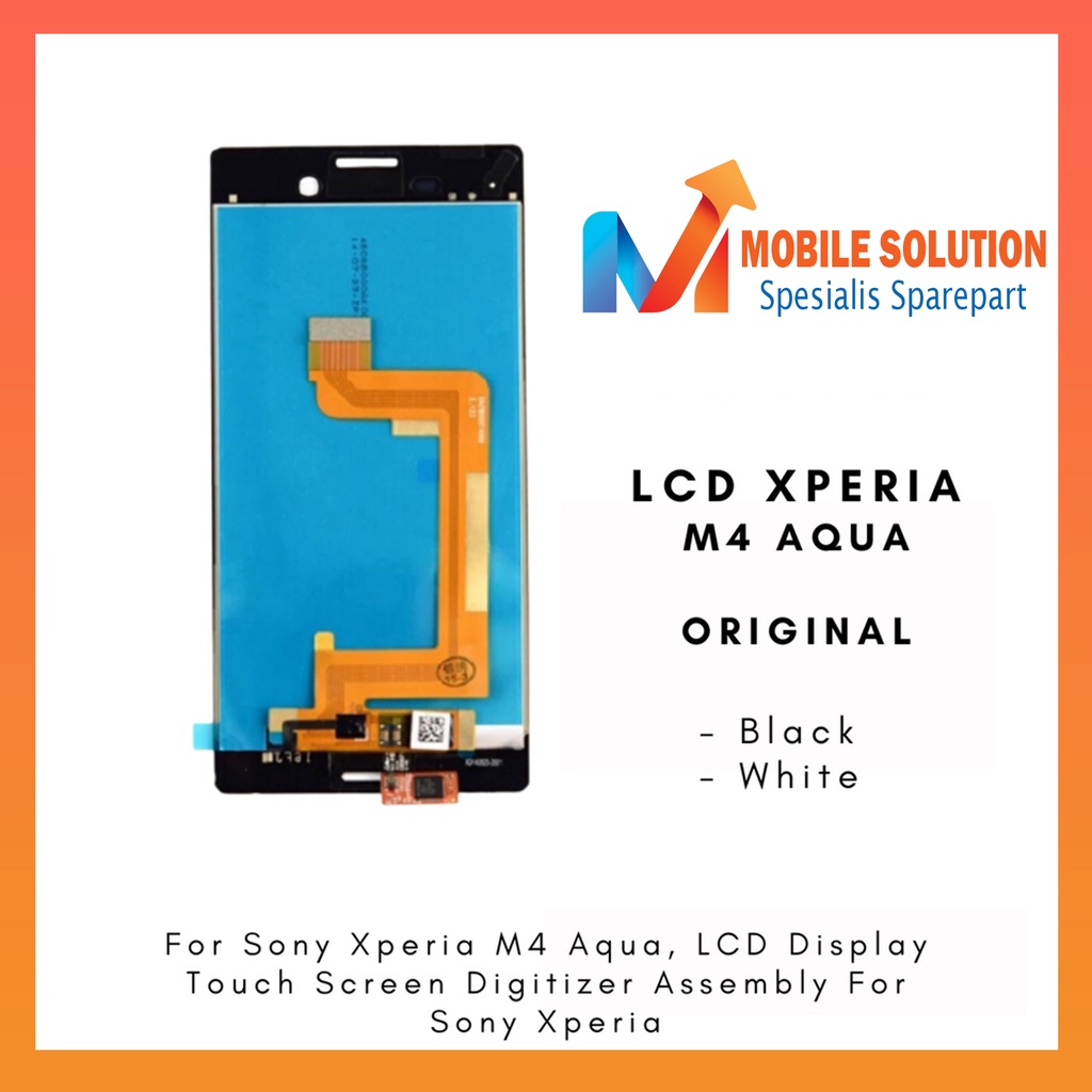 Grosir LCD Xperia M 4 Aqua ORIGINAL 100%  Fullset Touchscreen Garansi 1 Bulan + Packing / Bubbel