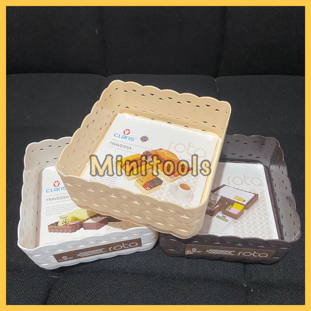 Keranjang Anyaman / Nampan Anyaman / Tray Rota Travessa Claris