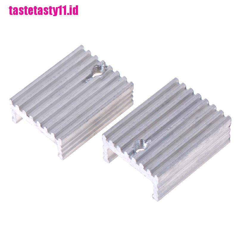 10 Pcs Transistor Radiator Heat Sink Bahan Aluminum Untuk TO220 Triode