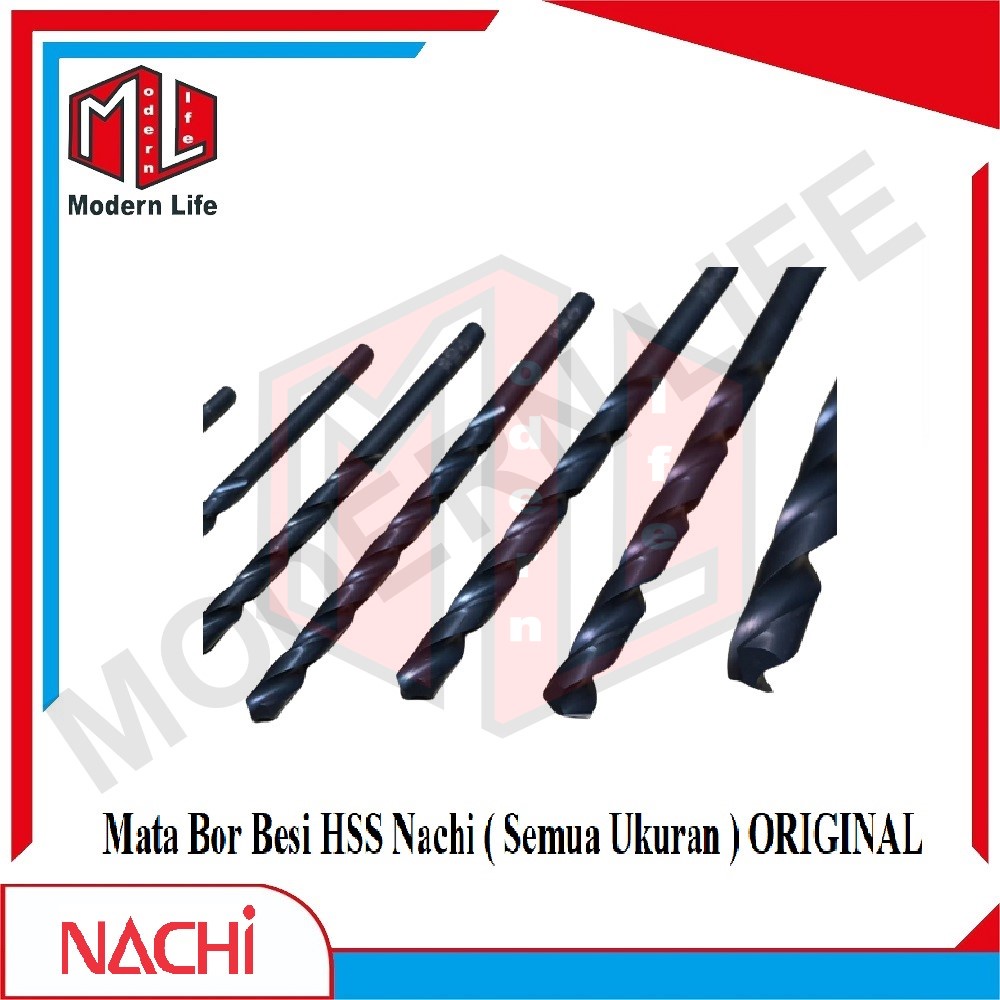 NACHI Mata Bor Besi HSS ORIGINAL ( Semua Ukuran ) 1mm - 9.5mm