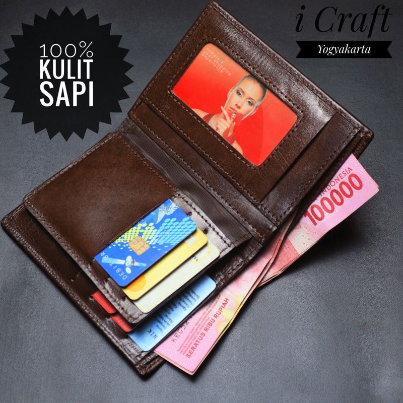 DOMPET KULIT SAPI PRIA/WANITA 3/4