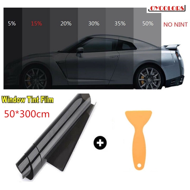 50cm 3M 15 VLT Kaca  Film Tinting Warna  Hitam untuk 