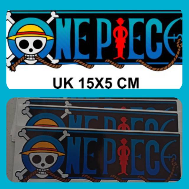 

STICKER LOGO ONE PICE ISI 2 PCS HARGA MURAH TAK MUDAH LUNTUR