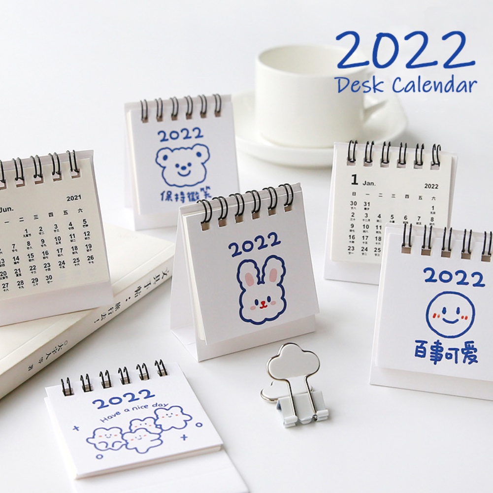 2022 Kalender Meja Mini Kreatif Lucu Untuk Dekorasi Stationery Sekolah - Ow-