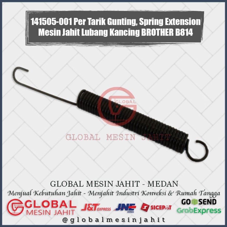 

141505-001 Per Tarik Gunting Spring Mesin Lubang Kancing BROTHER B814 - KUALITAS BIASA