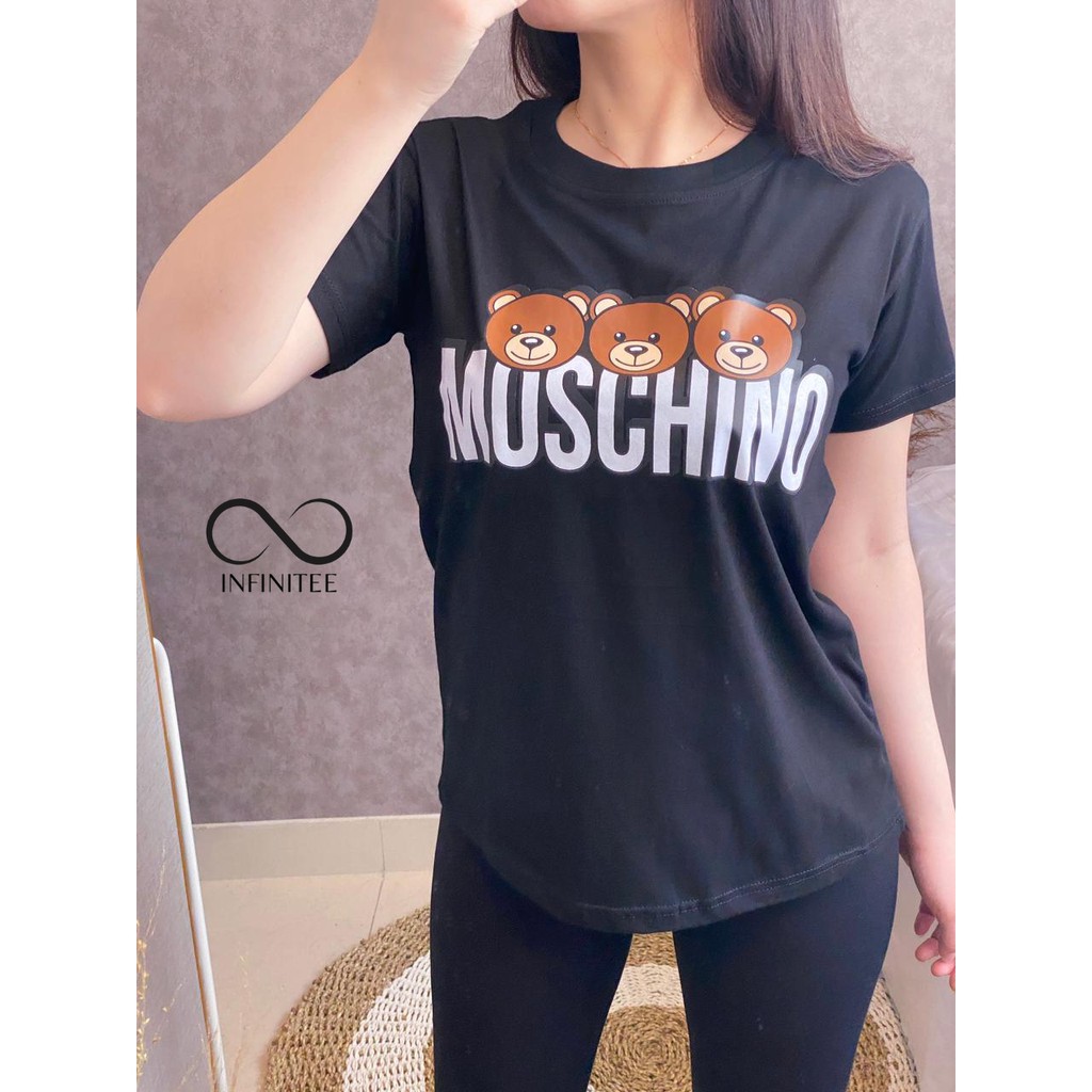 Atasan Wanita Lengan Pendek Kaos Motif Lucu Baju Cewek Bahan Cotton Combed 30s