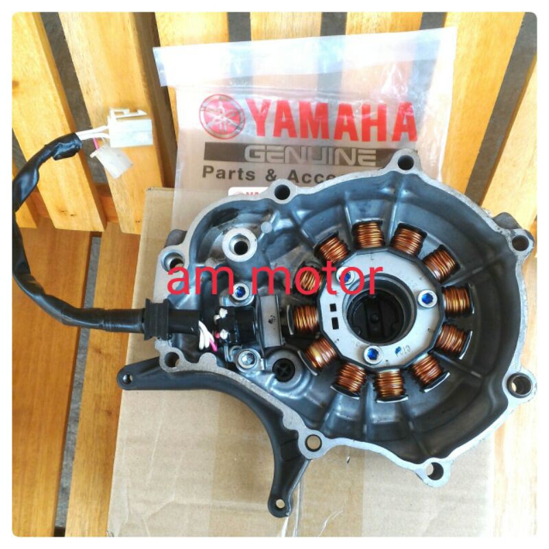 cover crankcase bak blok magnet bonus spul YAMAHA R15 asli ygp kode BK6 original