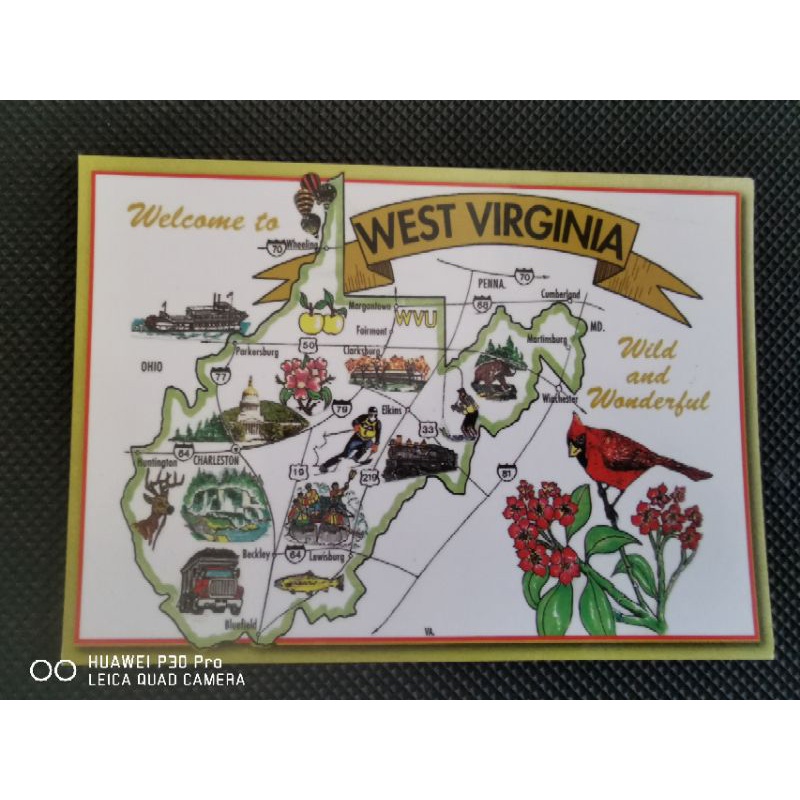 

kartu pos peta amerika/american postcard