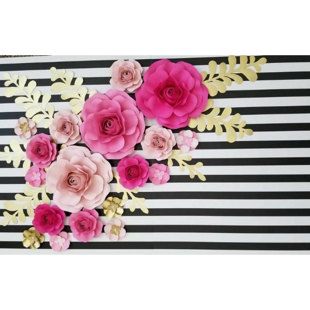 Jual Paper Flower Rose Bunga Kertas Kertas Jasmin Hiasan Dinding Shopee Indonesia