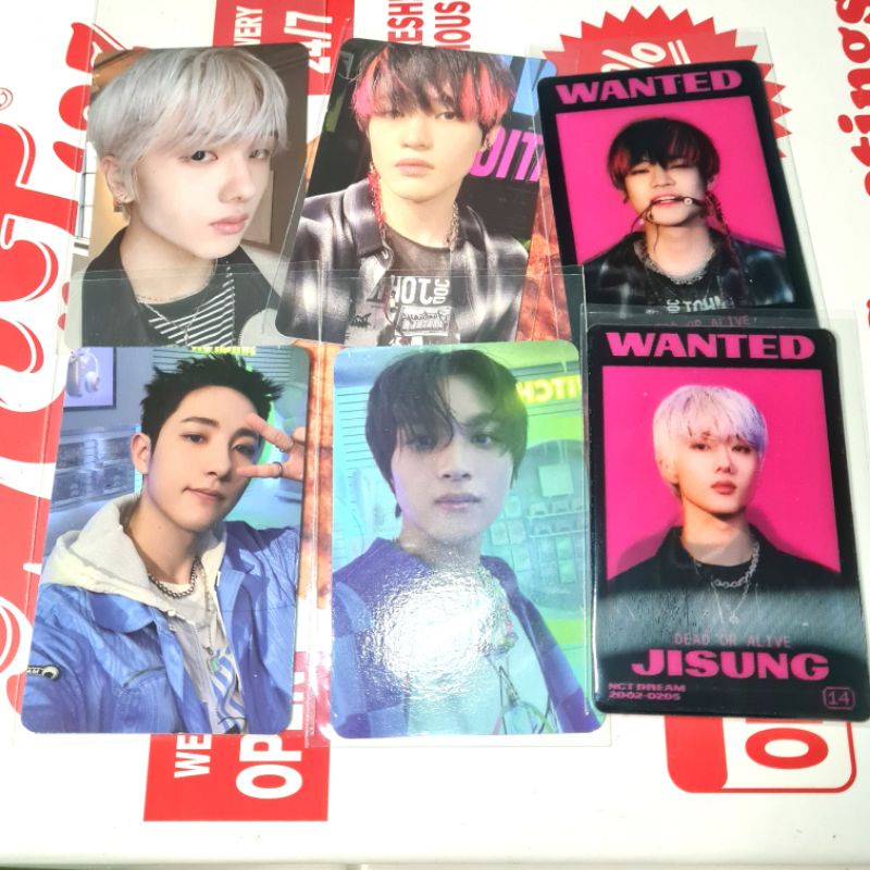 NCT DREAM Photocard & Lenticular - Official From Album GLITCH MODE (Photobook/Digipack ver) Jaemin j